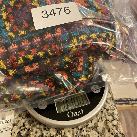 Farm Rio Granny Square Multicolor Boat Neck Geometric Knitted Crochet Sweater S - Picture 14 of 14